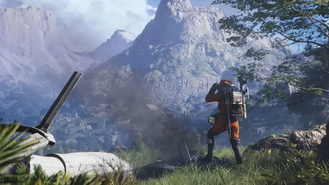 ARC Raidersの探索シーン。プレイヤーが広大なフィールドを偵察している。投資における「環境認識」の重要性を象徴する画像。